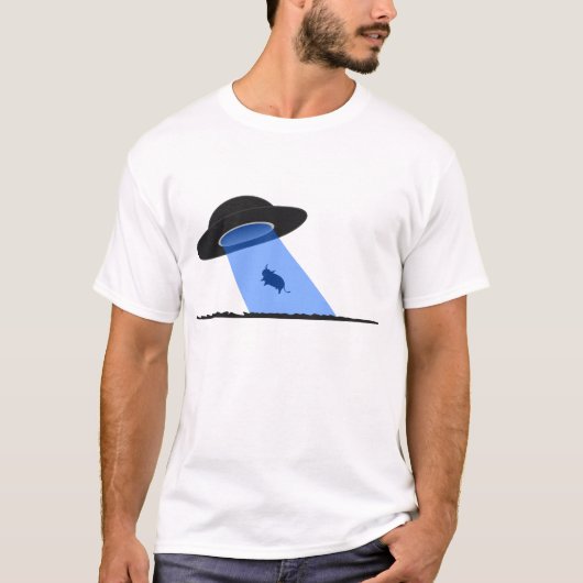 Alien Cow Abduction T-shirt (Voorkant)