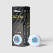 ALIEN COWBOY FUNNY GOLFBAL GOLFBALLEN (Verpakking)