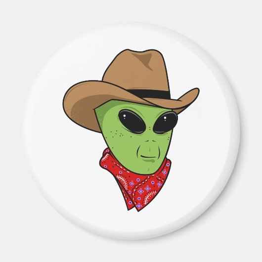 Alien Cowboy Magneet (Voorkant)