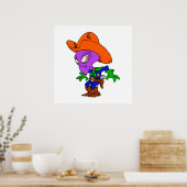 Alien Cowboy Poster (Keuken)