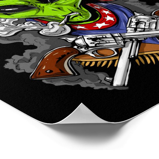 Alien Cowboy Poster (Hoek)