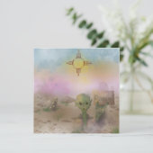 Alien Crash ruimteschip Roswell New Mexico Kaart (Staand voorkant)