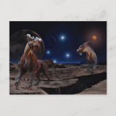 Alien Creature Planet Scary Briefkaart (Voorkant)