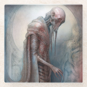 Alien Creature Science Fotion Glazen Onderzetter