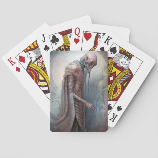 Alien Creature Science Fotion Pokerkaarten (Achterkant)