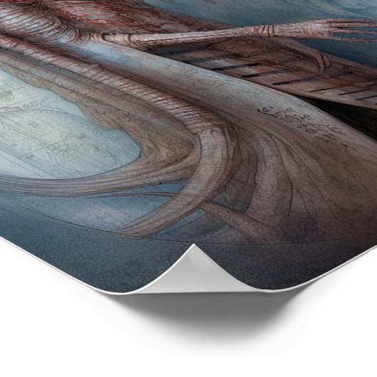 Alien Creature Science Fotion Poster (Hoek)