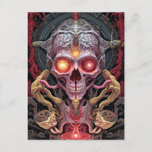 Alien Creature Surreal Horror Art Briefkaart