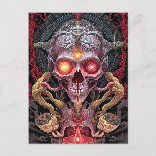 Alien Creature Surreal Horror Art Briefkaart (Voorkant)