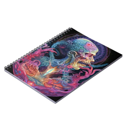 Alien Creature Surreal Horror Art Notitieboek (Linkerzijde)