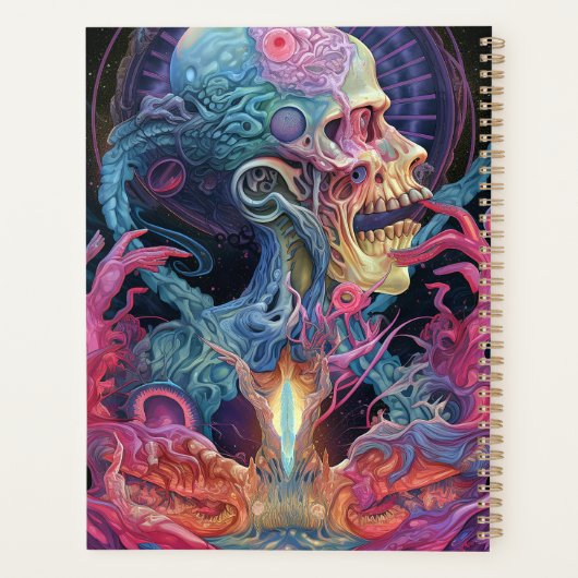 Alien Creature Surreal Horror Art Planner (Achterkant)