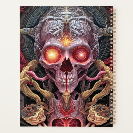 Alien Creature Surreal Horror Art Planner (Achterkant)