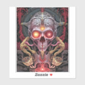 Alien Creature Surreal Horror Art Sticker (Vel)