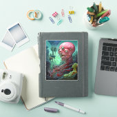 Alien Creature Surreal Horror Art Sticker (iPad Cover)
