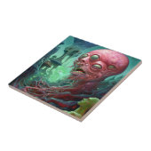 Alien Creature Surreal Horror Art Tegeltje (Zijkant)
