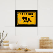 Alien Crossing Sign Poster (Keuken)