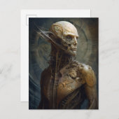 Alien Cyborg Futuristic Science Fiction Briefkaart (Voorkant / Achterkant)