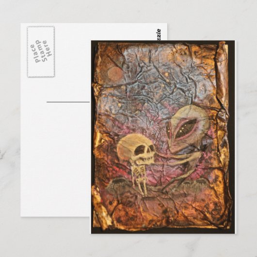 Alien Danse Macabre Briefkaart (Voorkant / Achterkant)