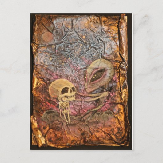 Alien Danse Macabre Briefkaart (Voorkant)