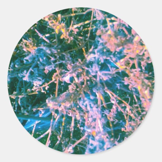 Alien Dark Sci-fi virus Ronde Sticker (Voorkant)