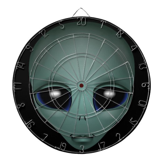 Alien Dartboard E.T. Cool Alien Gifts ET Dartboard Dartbord (Voorkant)