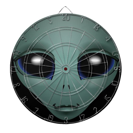Alien Dartboard E.T. Cool Alien Gifts ET Dartboard Dartbord (Voorkant)