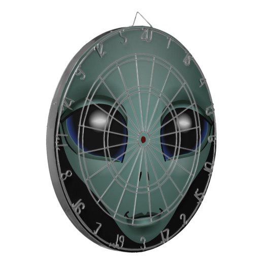 Alien Dartboard E.T. Cool Alien Gifts ET Dartboard Dartbord (Voorkant Links)