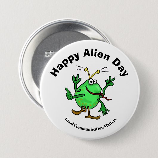 Alien Day Communication Button (Voorkant /achterkant)