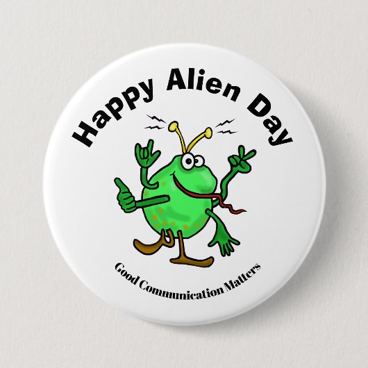 Alien Day Communication Button (Voorkant)