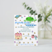 Alien Days Invitation Birthday Party Kaart (Staand voorkant)