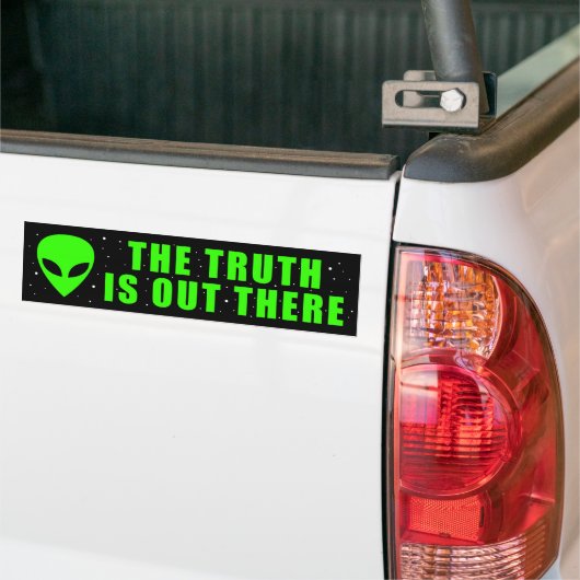 ALIEN de waarheid is er. Bumpersticker (Op Truck)