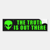 ALIEN de waarheid is er. Bumpersticker (Voorkant)