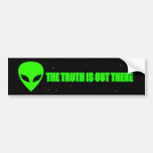 ALIEN de waarheid is er. Bumpersticker (Voorkant)