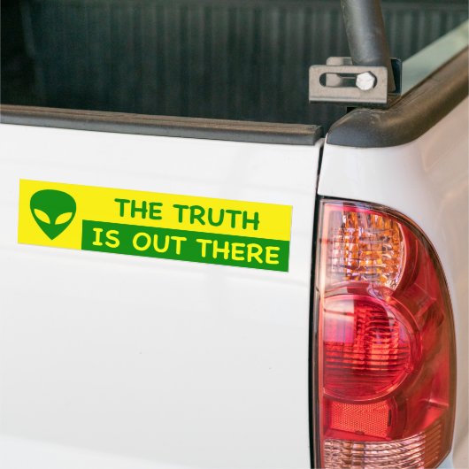 ALIEN De waarheid is er in de Bumpersticker (Op Truck)