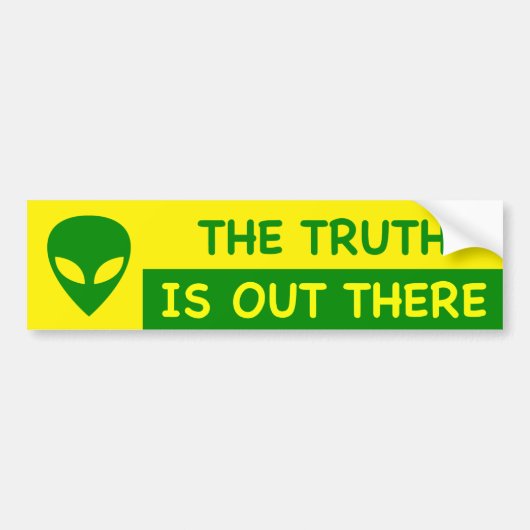 ALIEN De waarheid is er in de Bumpersticker (Voorkant)