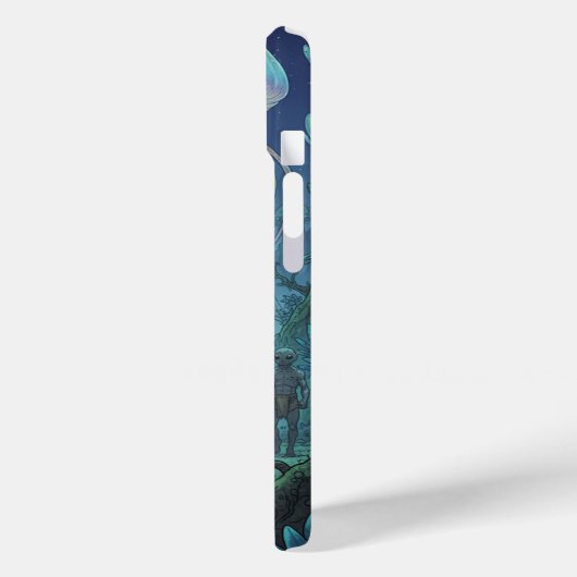 Alien Deep Sea Encounter Case-Mate iPhone Case (Achterkant / Links)