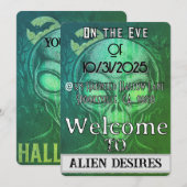 Alien Desires Halloween Kaart (Voorkant / Achterkant)