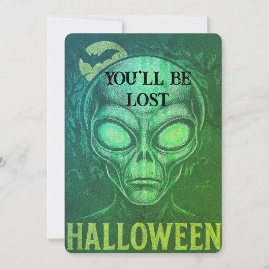 Alien Desires Halloween Kaart (Achterkant)