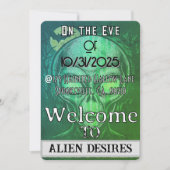 Alien Desires Halloween Kaart (Voorkant)