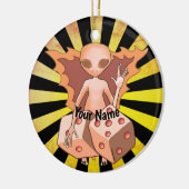 Alien Dice-ornament Keramisch Ornament (Links)