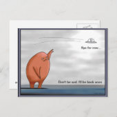 Alien die afscheid nemen - Briefkaart (Voorkant / Achterkant)