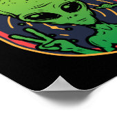 Alien die ik kom in de Peace Halloween Costume Poster (Hoek)
