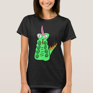 Alien Dino Snake Unicorn Girls Mannen Vrouwen Mode T-shirt