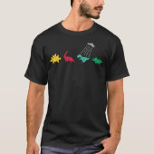 Alien Dinosaur UFO Abduction Funny Dinosaur UFO T-shirt (Voorkant)