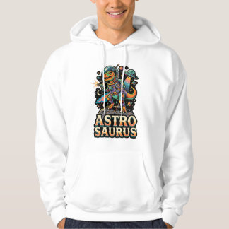 Alien Dinosaurus Astro Saurus: Retro Astronaut Rui Hoodie
