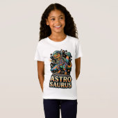Alien Dinosaurus Astro Saurus: Retro Astronaut Rui T-shirt (Voorkant volledig)