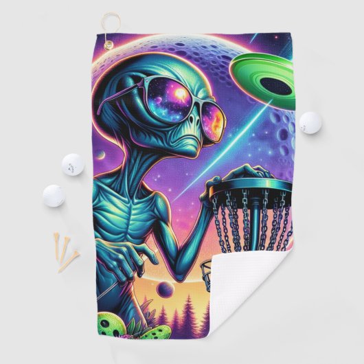 Alien Disc Golf Golfhanddoek (Insitu)