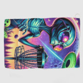 Alien Disc Golf Golfhanddoek (Horizontaal)