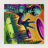 Alien Disc Golf Pin Basket Legpuzzel (Horizontaal)