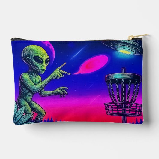 Alien Disc Golf Zippered Bag Etui (Achterkant)