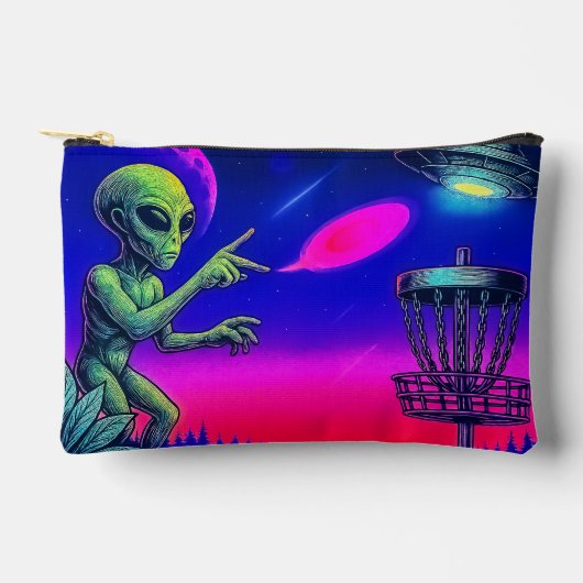 Alien Disc Golf Zippered Bag Etui (Voorkant)